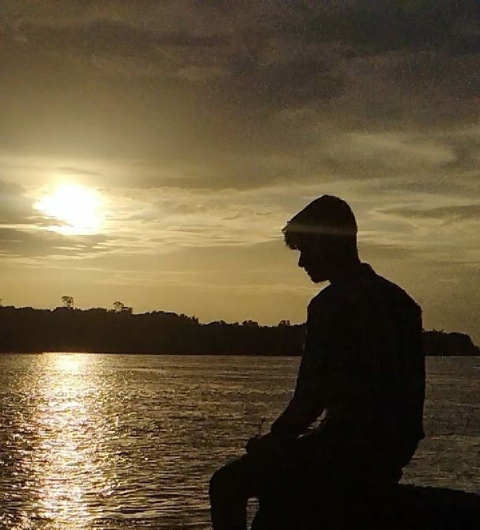 পড়ন্ত বিকেলের ☀ সুর্য। হাওয়া ভবন, গড়াই নদী, খোকসা